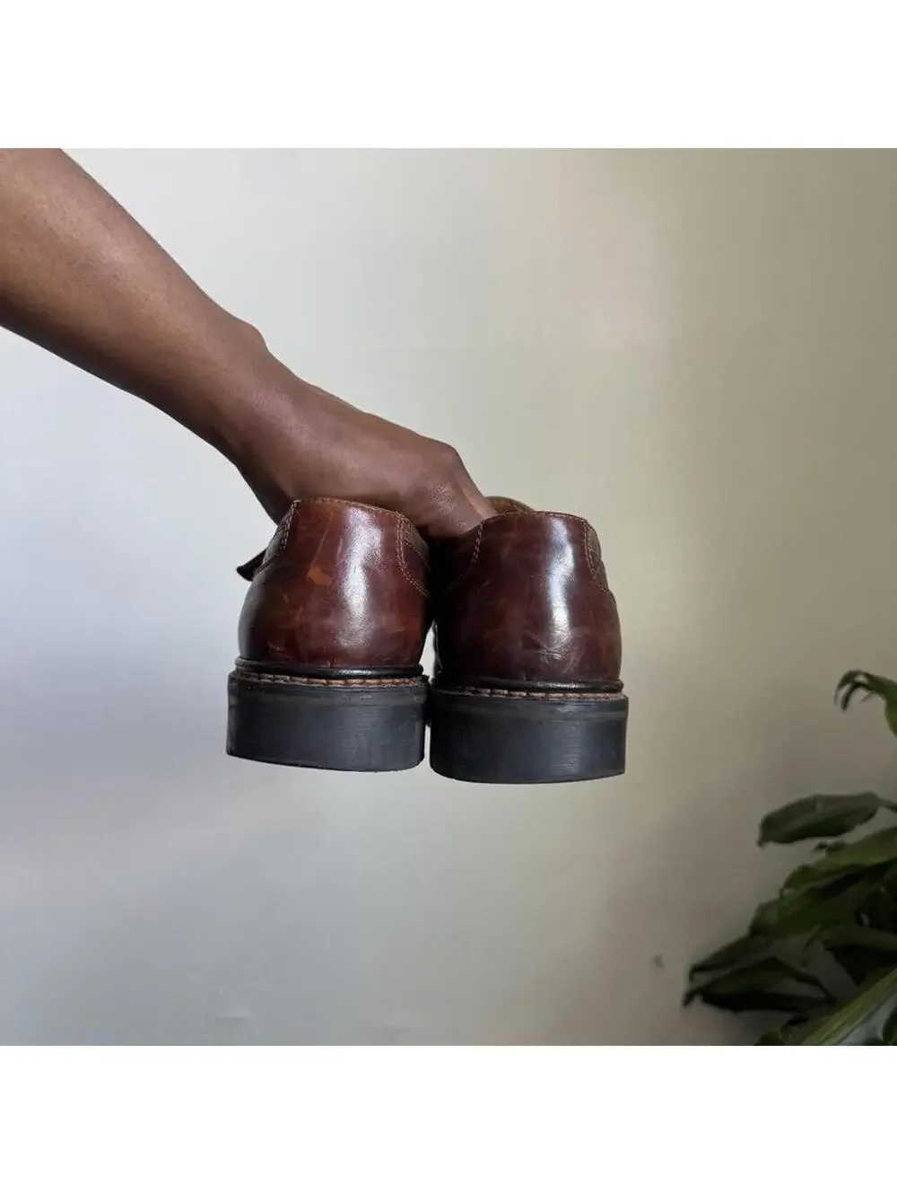 Vintage 90s Chunky Monk Strap loafers – Made in Italy men’s US 8 women’s US 10